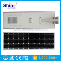 80W Fábrica de Shenzhen impermeável ao ar livre integrado Tudo em um preço de poste de luz Solar LED Street